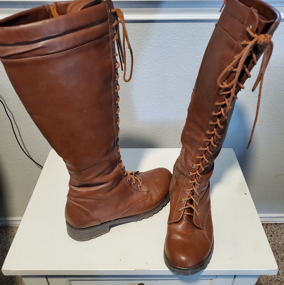 Lace Up Riding Boots